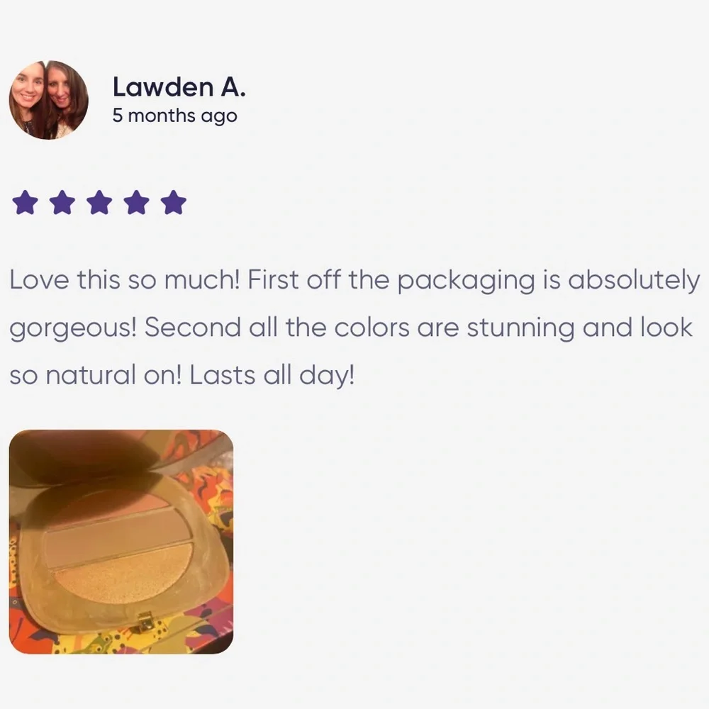 O!Mega x Three Powder X-TRA LARGE Blush-Bronze-Highlight Tantalize Glo Palette - Picture 11 of 16